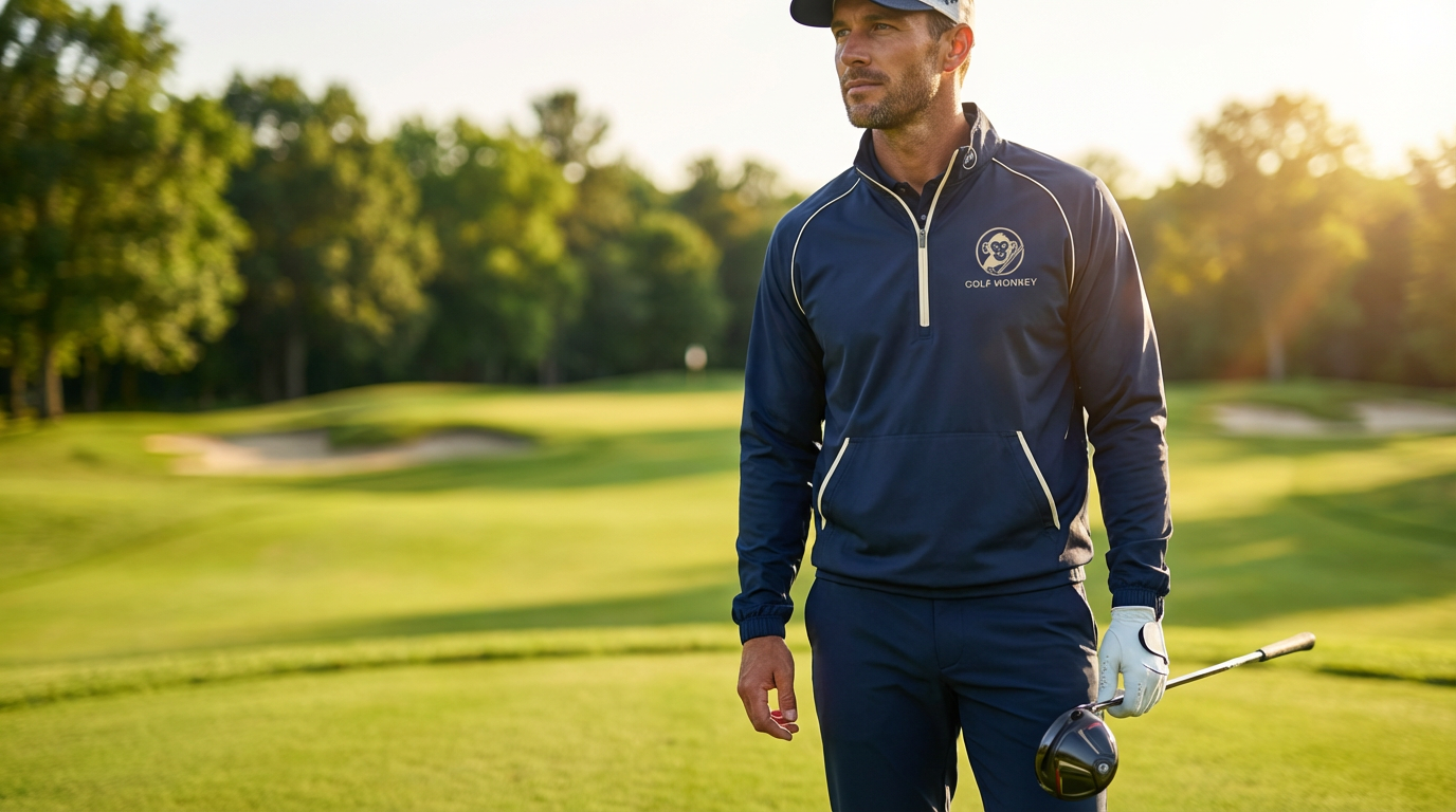 Golfer wearing Golf Monkey apparel