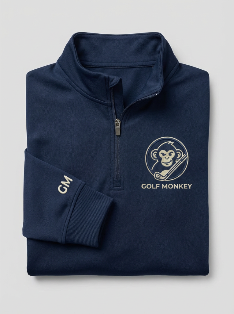 Navy Quarter-Zip Pullover
